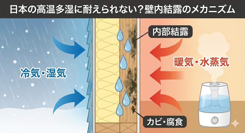 内部結露の仕組み